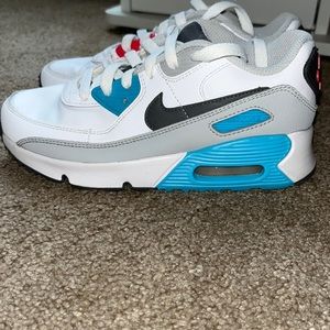 Air Max 90 Leather GS 'White Chlorine Blue boys